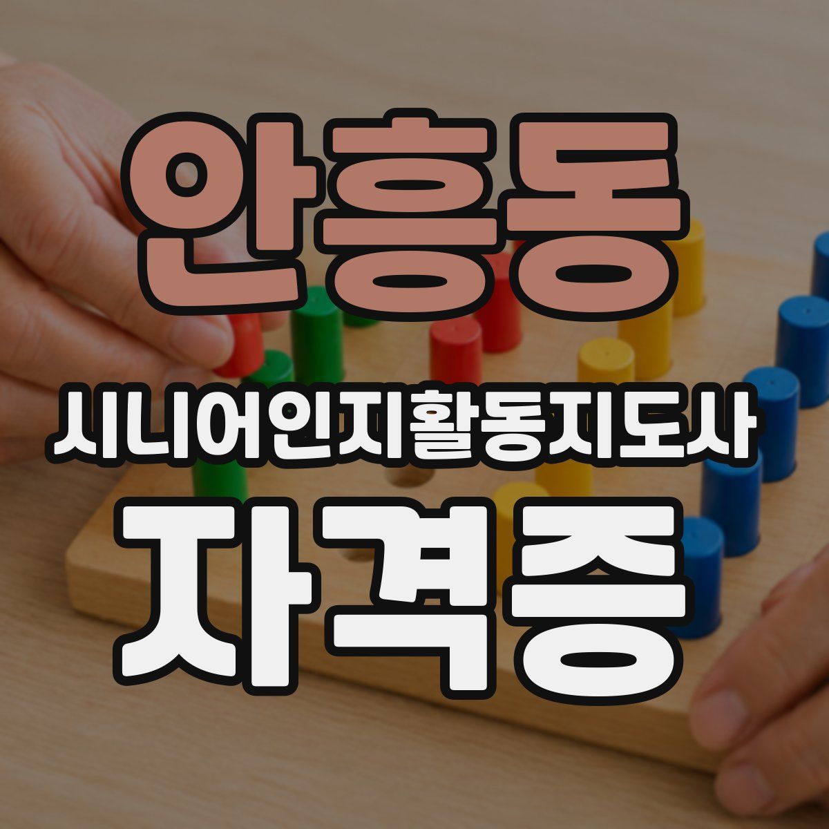안흥동 시니어인지활동지도사 자격증