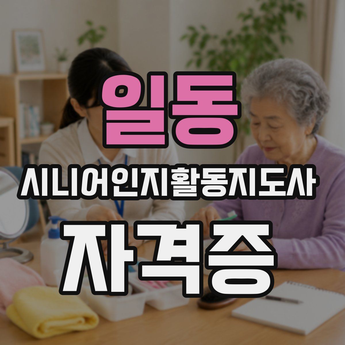 일동 시니어인지활동지도사 자격증