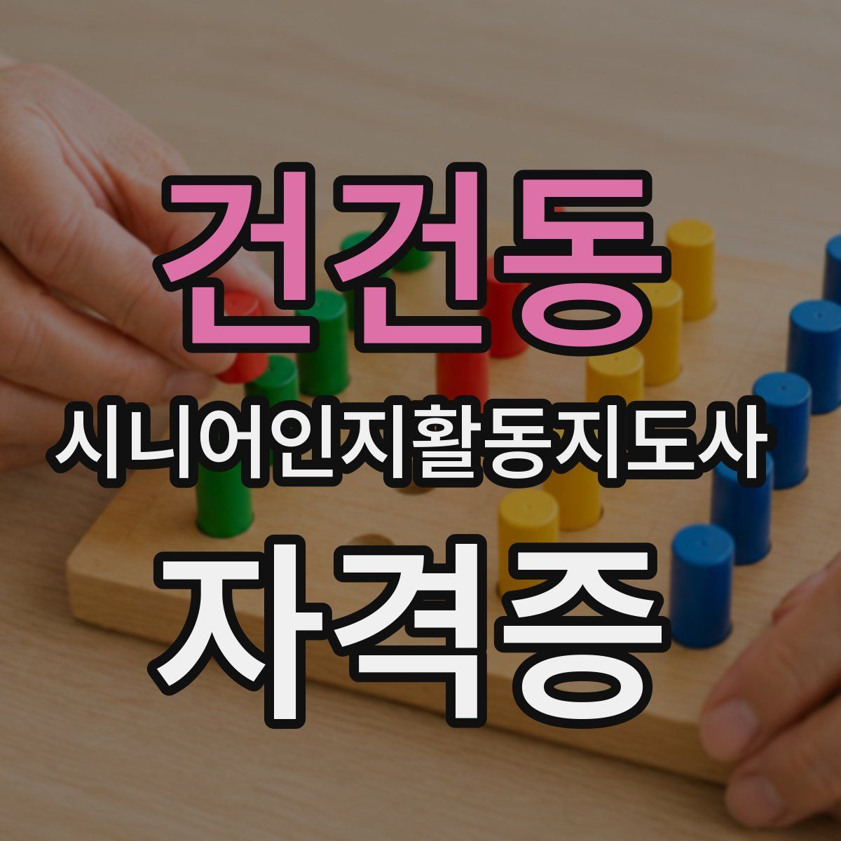 건건동 시니어인지활동지도사 자격증