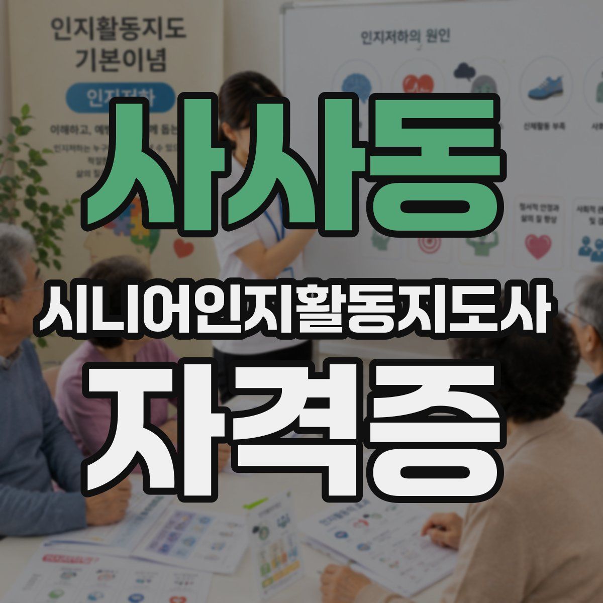 사사동 시니어인지활동지도사 자격증