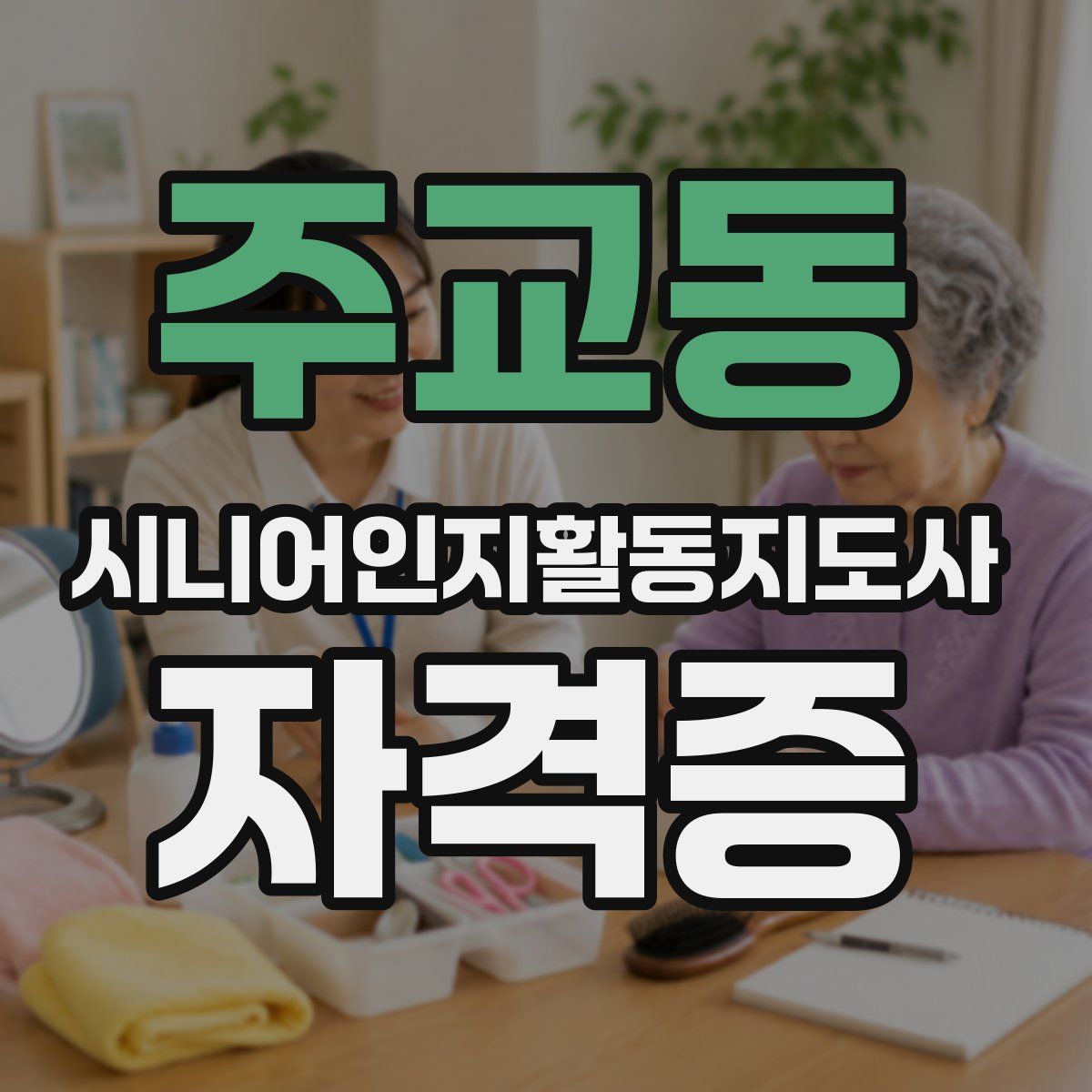 주교동 시니어인지활동지도사 자격증