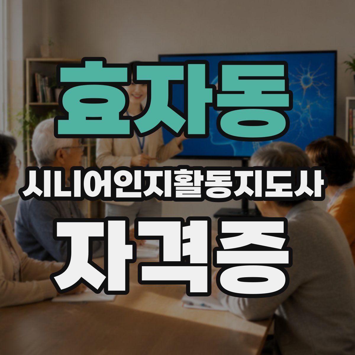효자동 시니어인지활동지도사 자격증