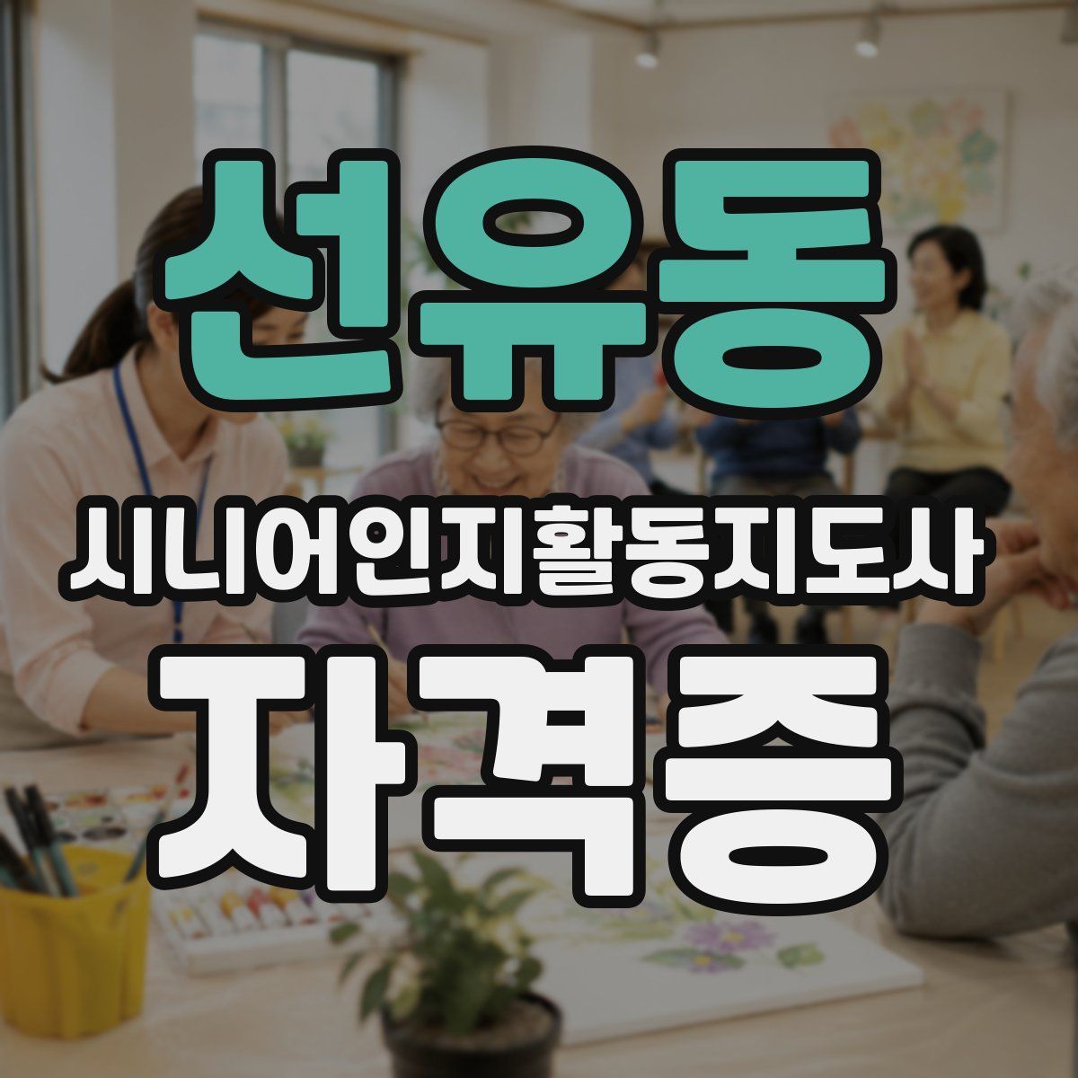 선유동 시니어인지활동지도사 자격증