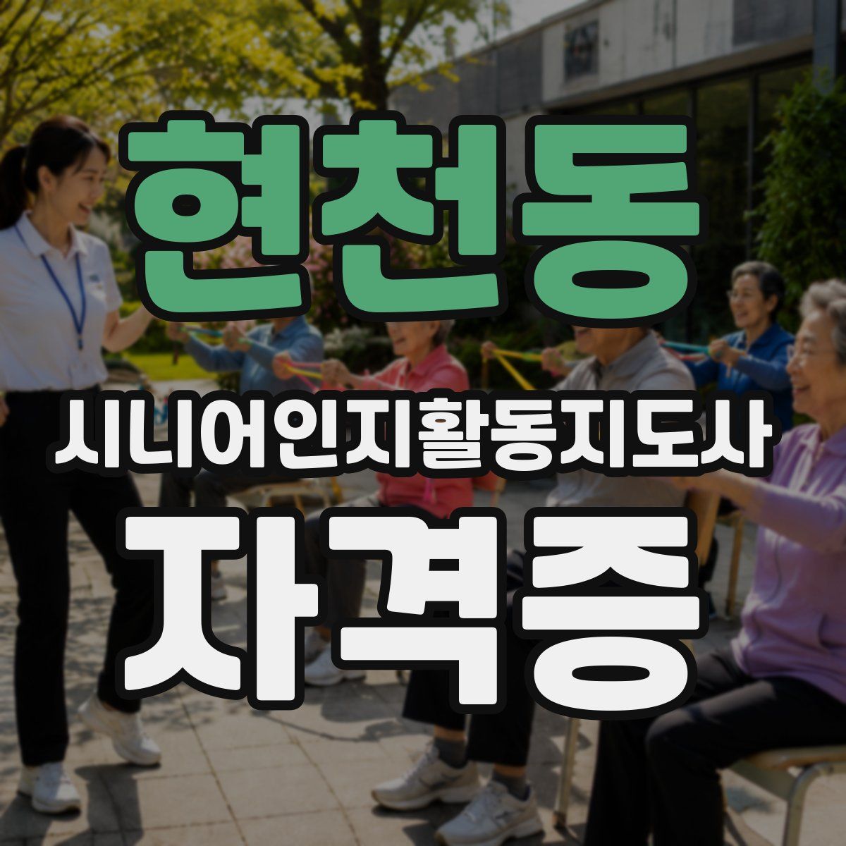 현천동 시니어인지활동지도사 자격증