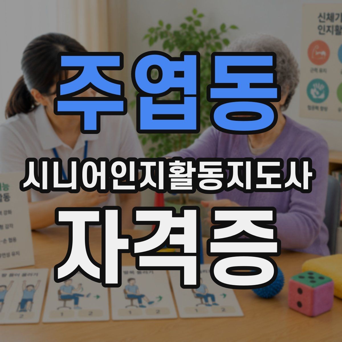 주엽동 시니어인지활동지도사 자격증 실무 적용 사례를 통해 보기