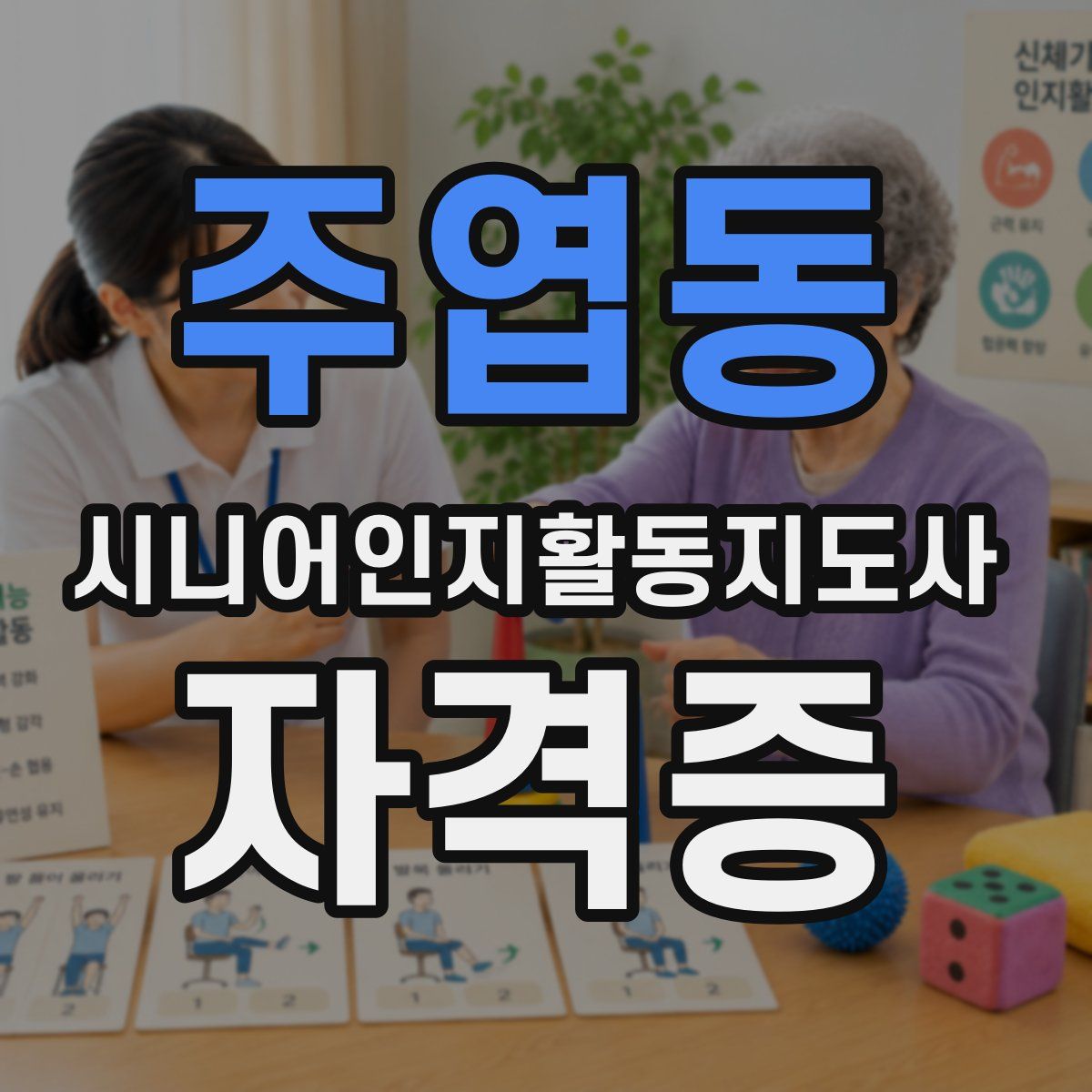 주엽동 시니어인지활동지도사 자격증