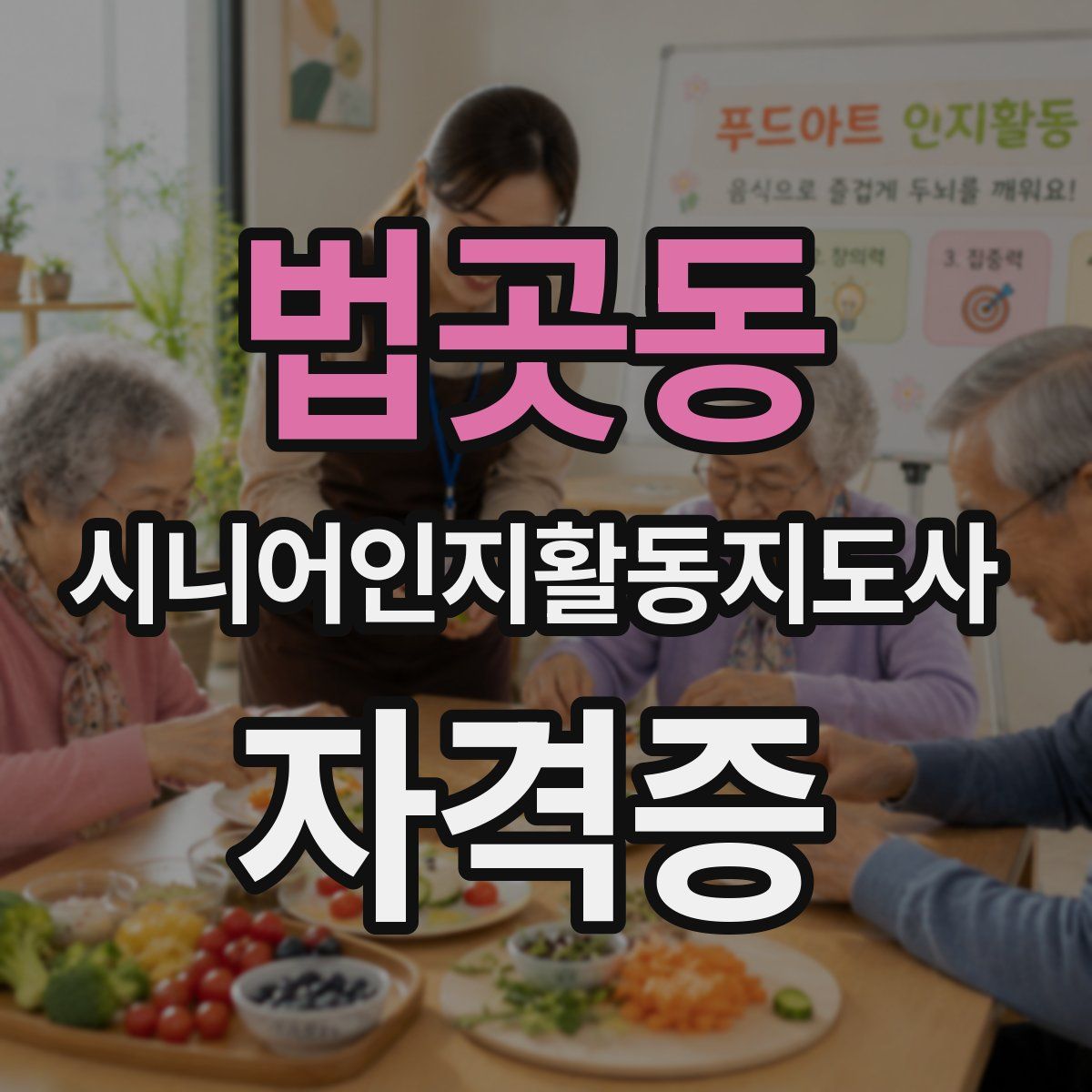 법곳동 시니어인지활동지도사 자격증