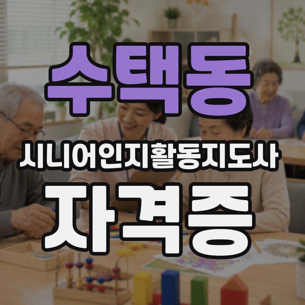 수택동 시니어인지활동지도사 자격증