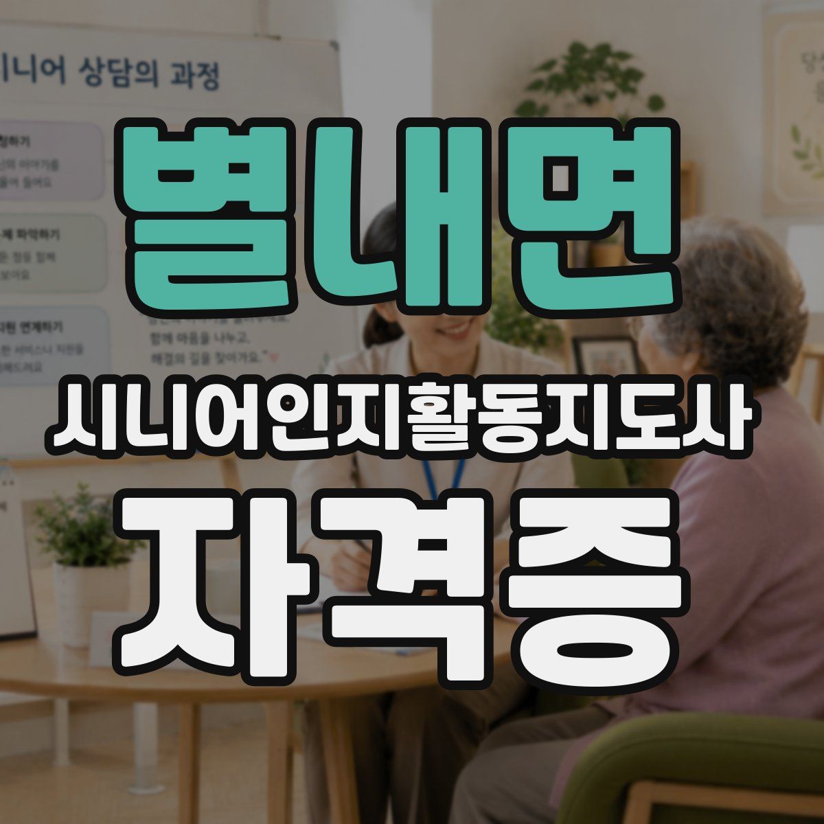 별내면 시니어인지활동지도사 자격증