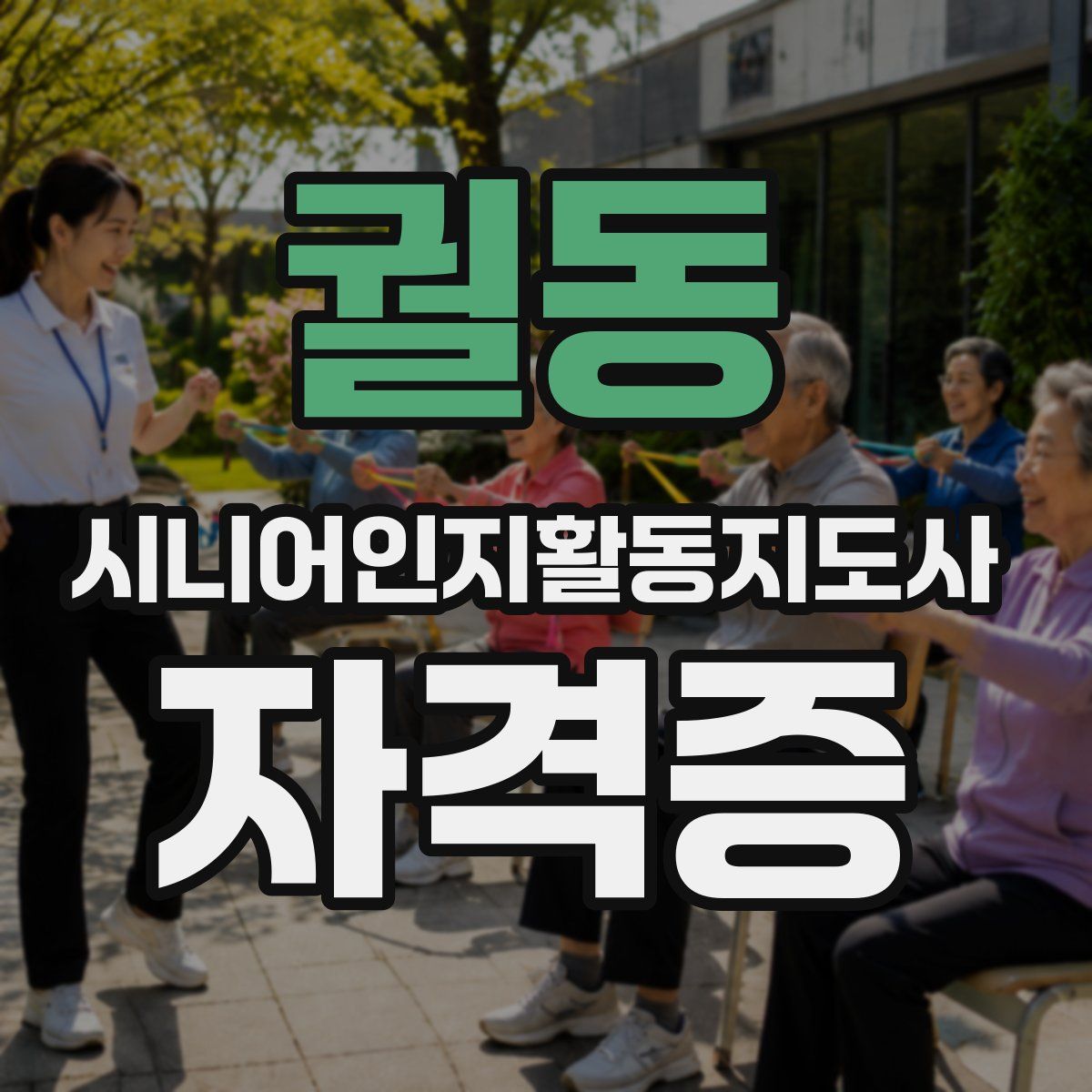 궐동 시니어인지활동지도사 자격증