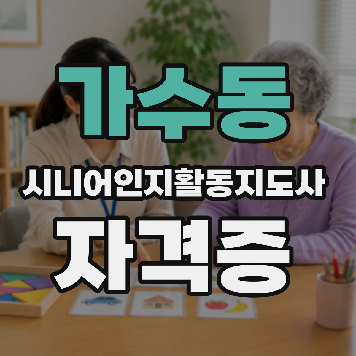 가수동 시니어인지활동지도사 자격증