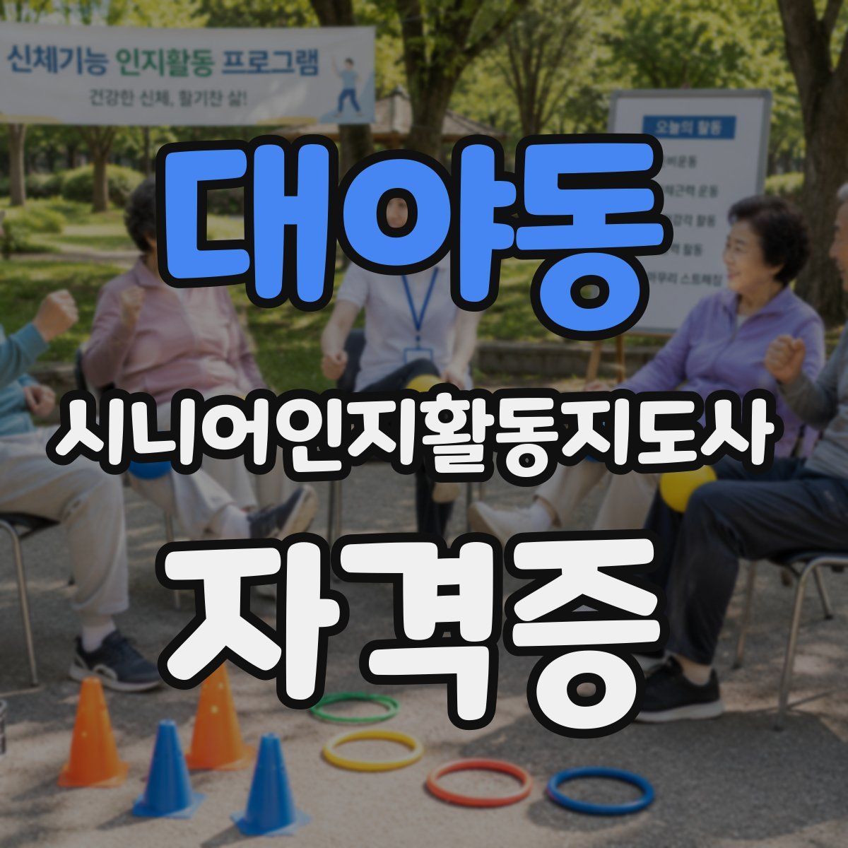 대야동 시니어인지활동지도사 자격증