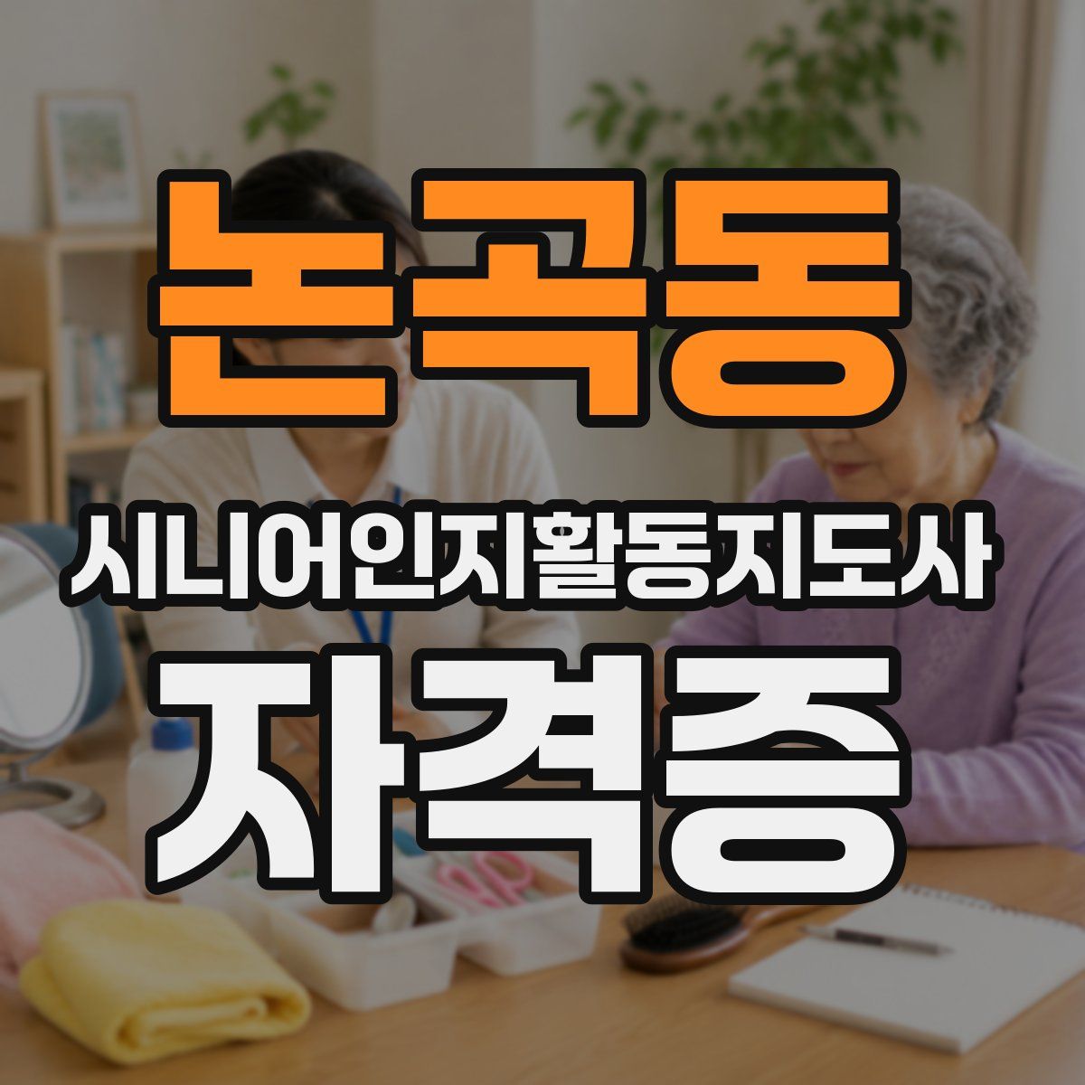 논곡동 시니어인지활동지도사 자격증