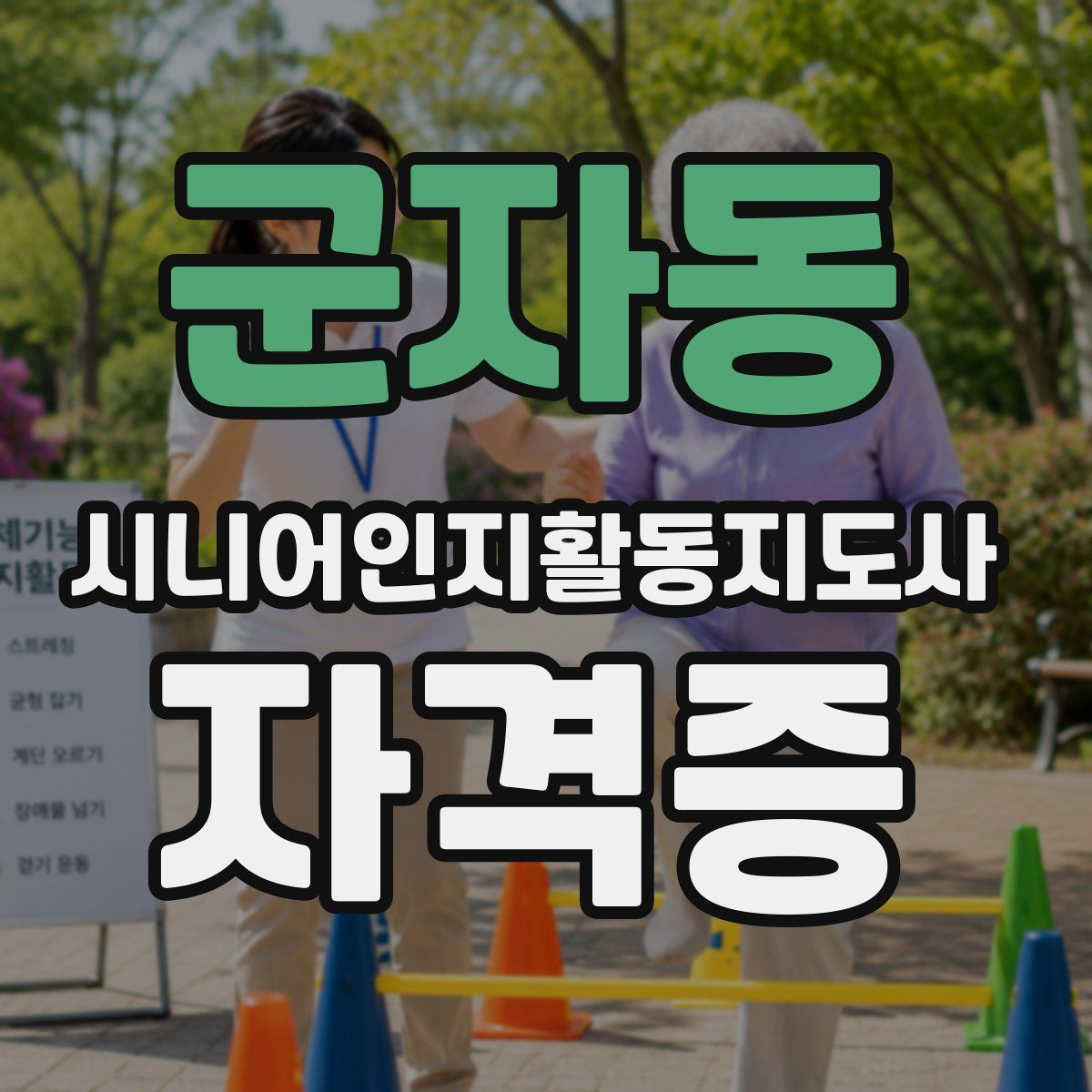 군자동 시니어인지활동지도사 자격증