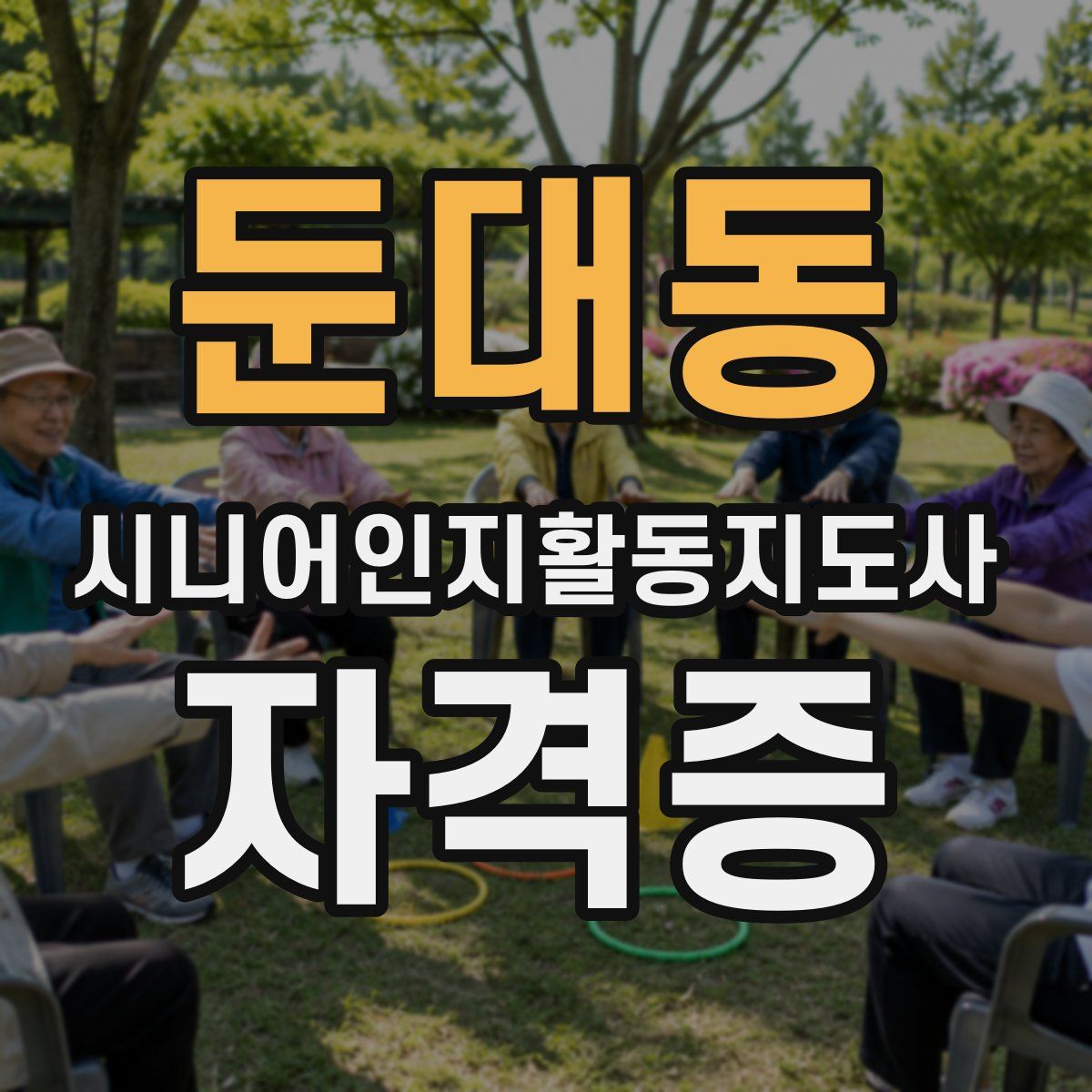 둔대동 시니어인지활동지도사 자격증