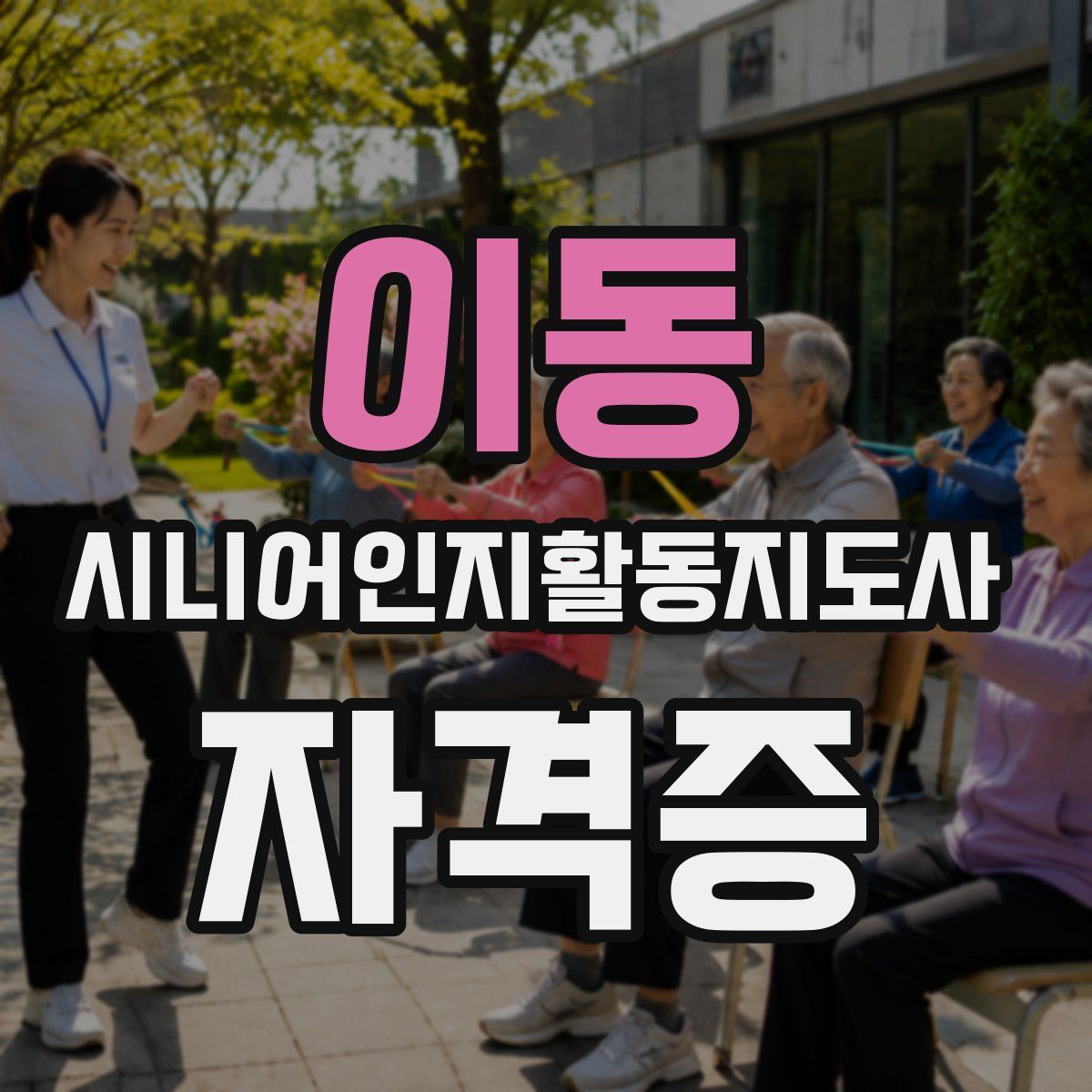 이동 시니어인지활동지도사 자격증