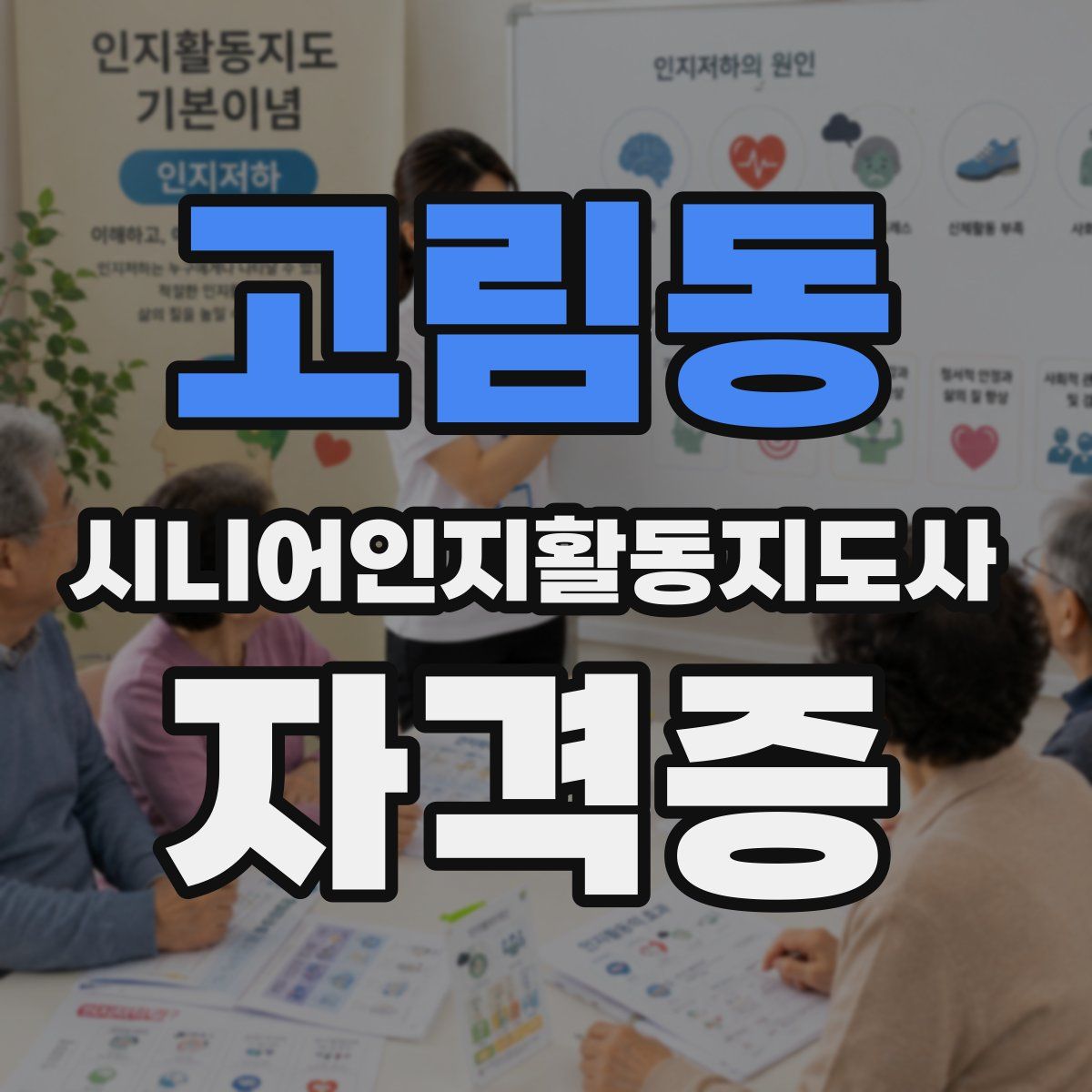 고림동 시니어인지활동지도사 자격증