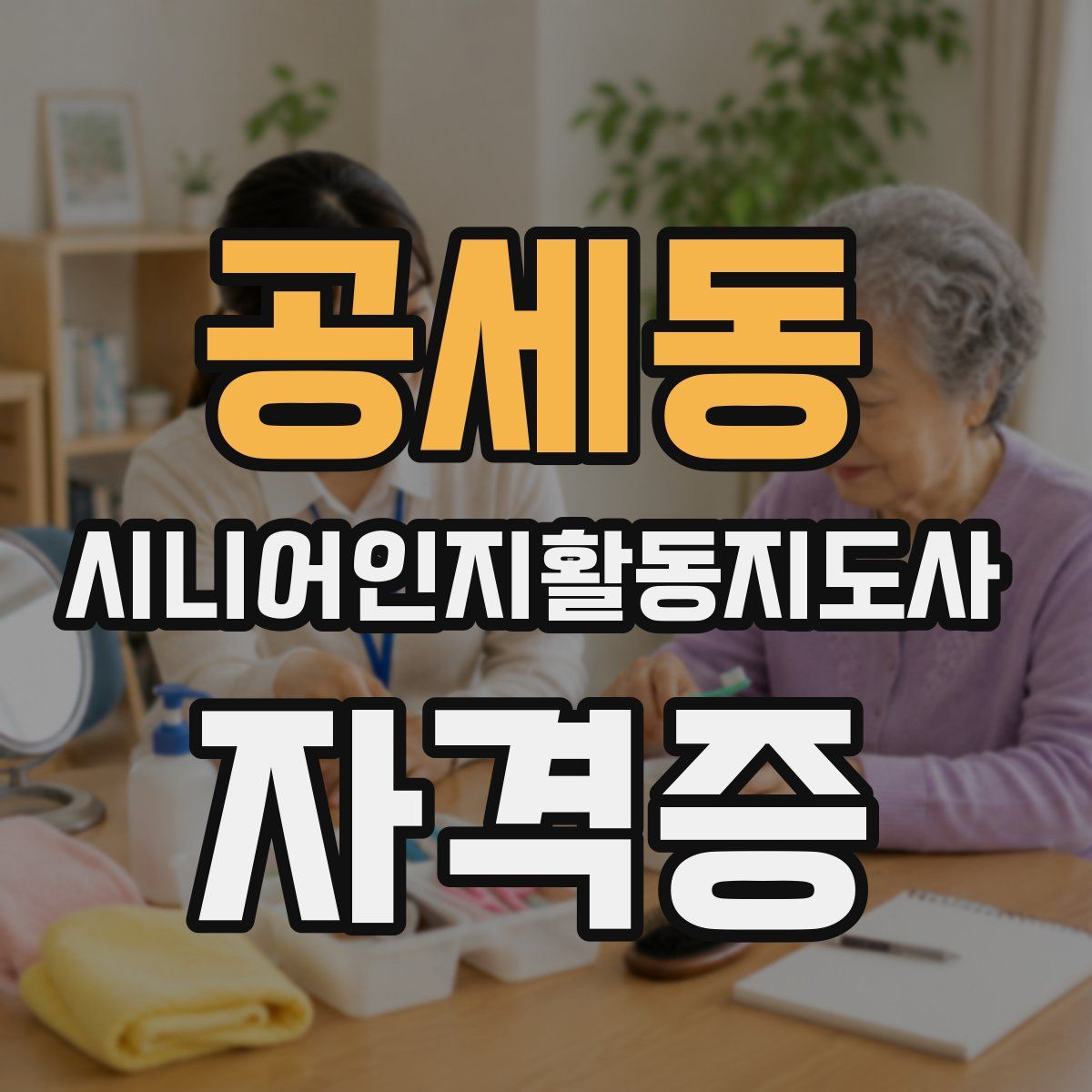 공세동 시니어인지활동지도사 자격증