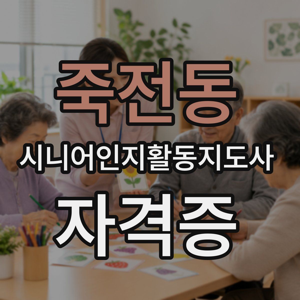 죽전동 시니어인지활동지도사 자격증