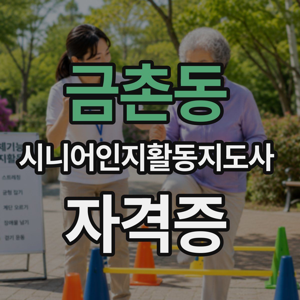 금촌동 시니어인지활동지도사 자격증