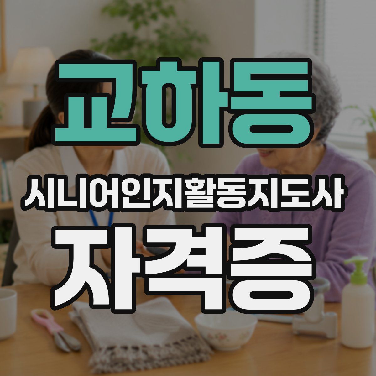 교하동 시니어인지활동지도사 자격증