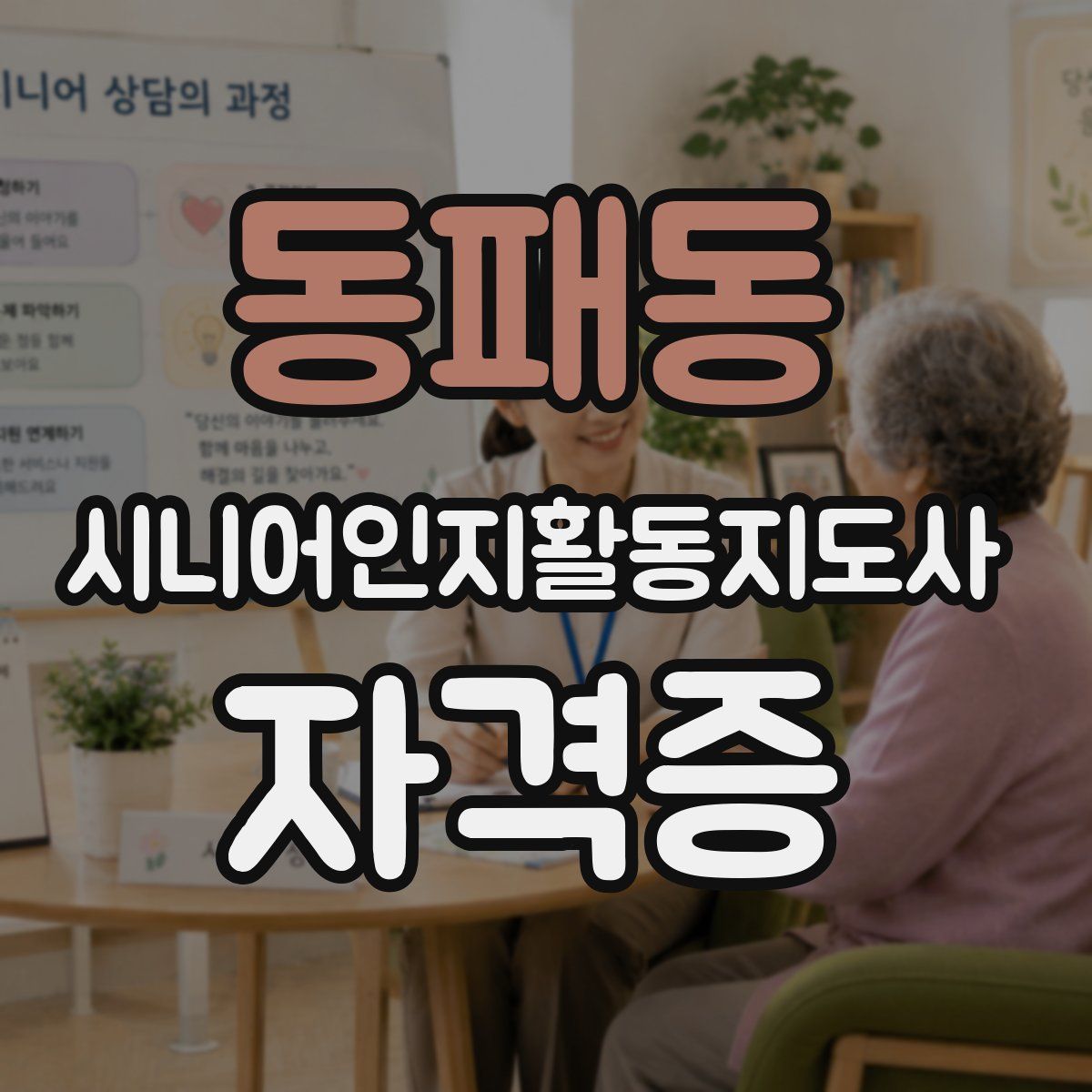 동패동 시니어인지활동지도사 자격증