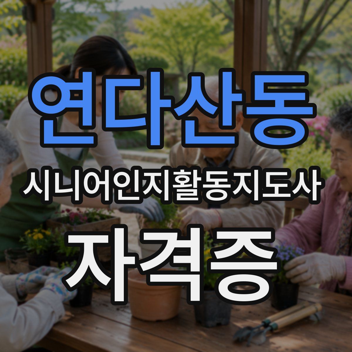 연다산동 시니어인지활동지도사 자격증