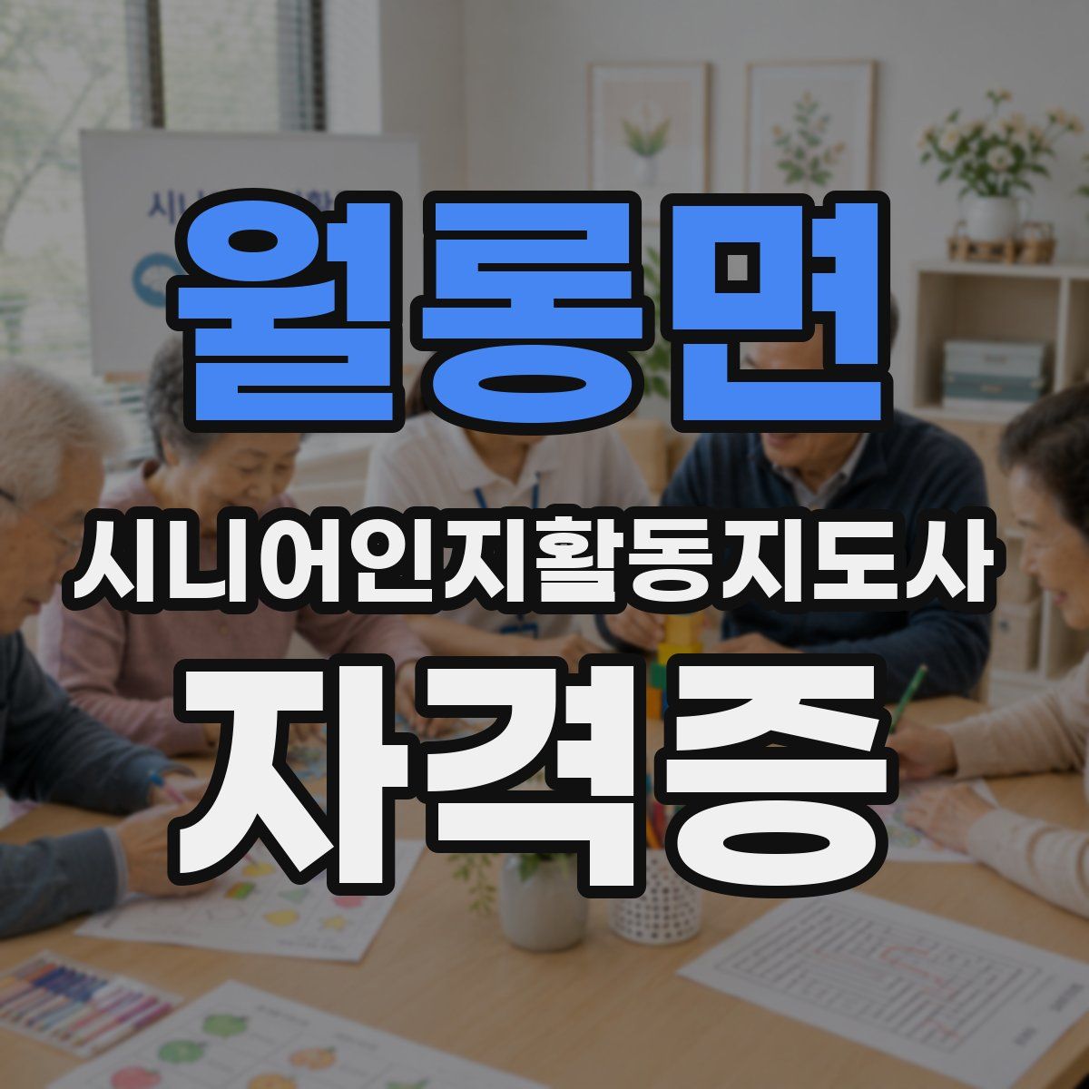 월롱면 시니어인지활동지도사 자격증