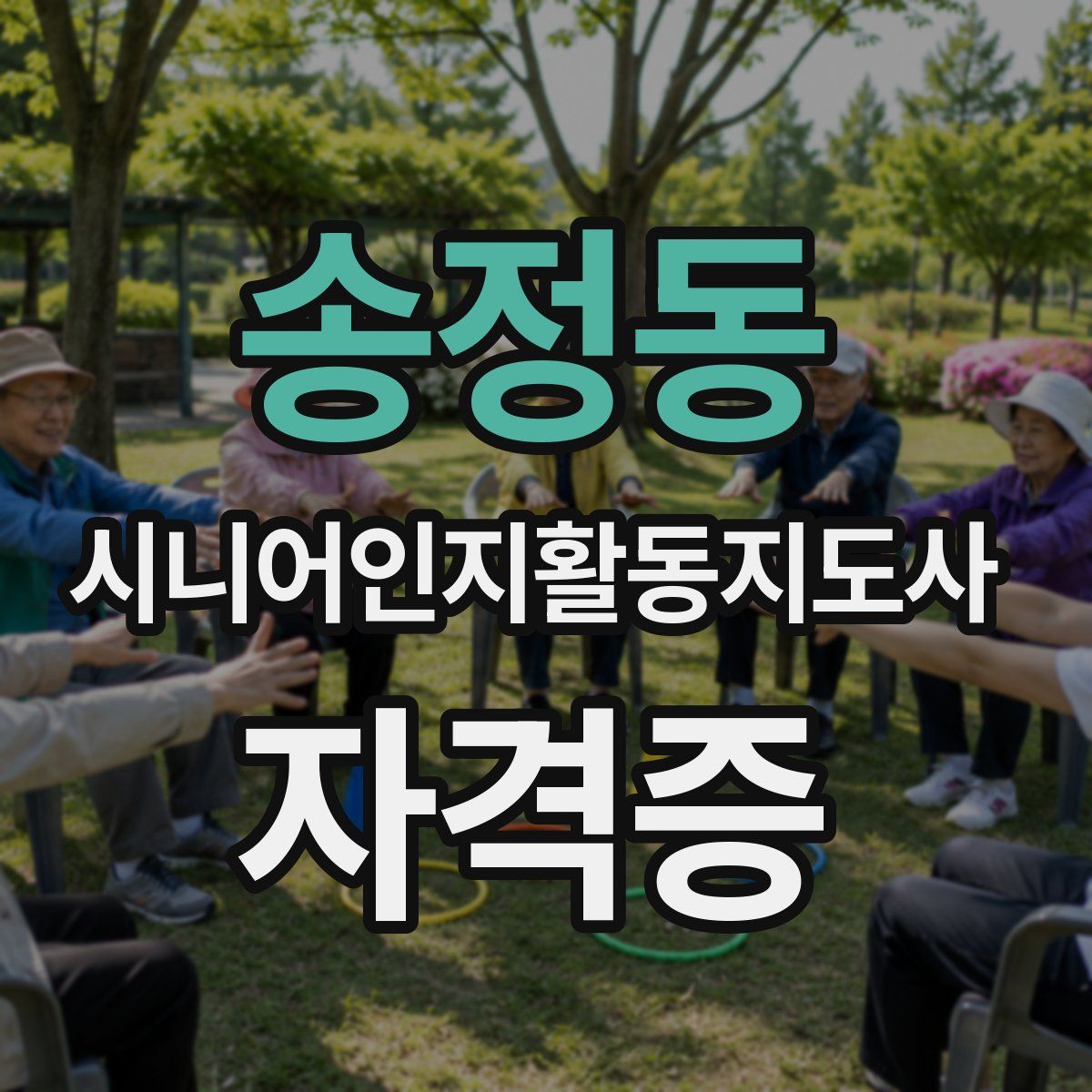 송정동 시니어인지활동지도사 자격증