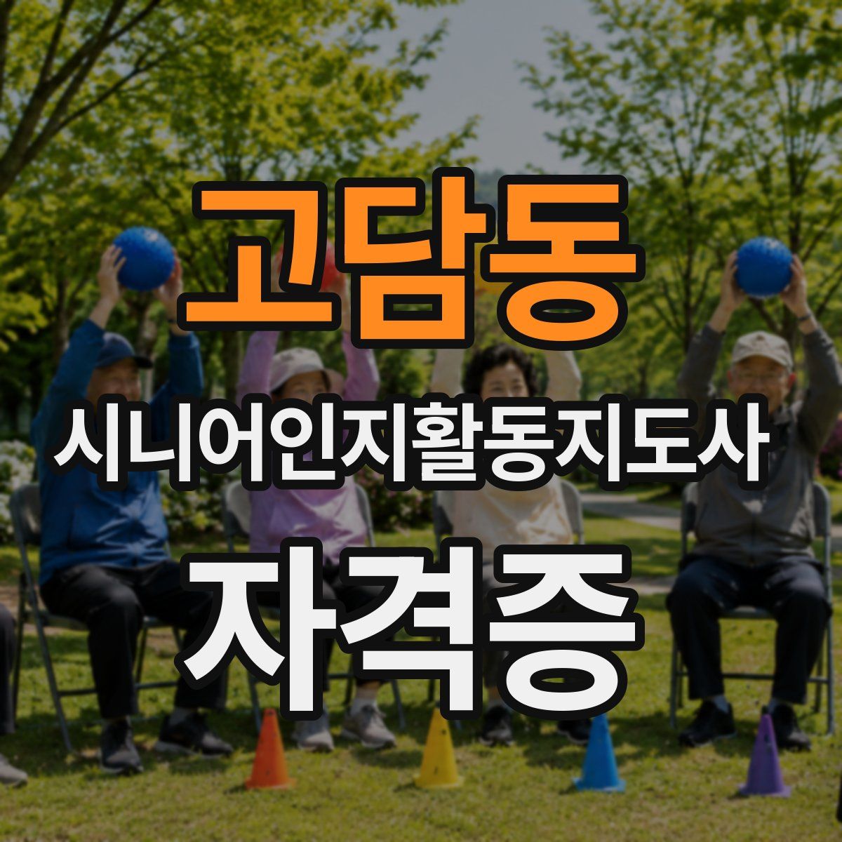 고담동 시니어인지활동지도사 자격증