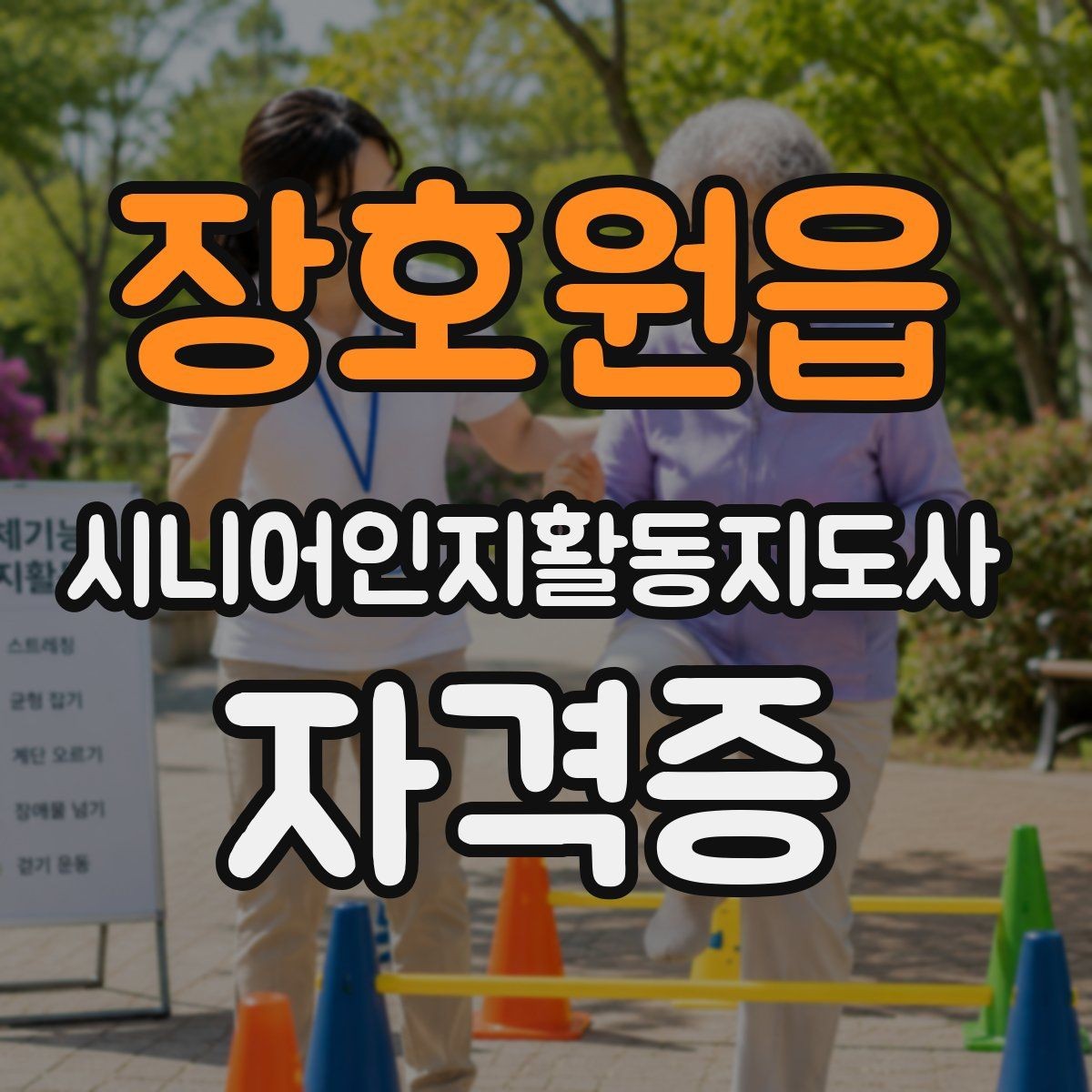 장호원읍 시니어인지활동지도사 자격증 비용 대비 활용도 살펴보기