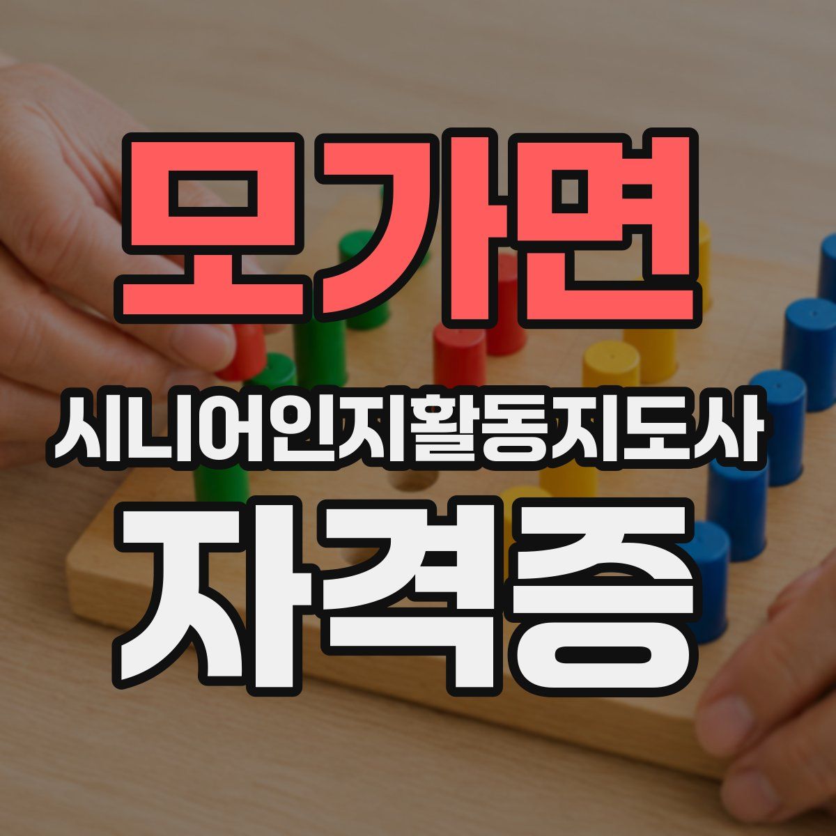 모가면 시니어인지활동지도사 자격증