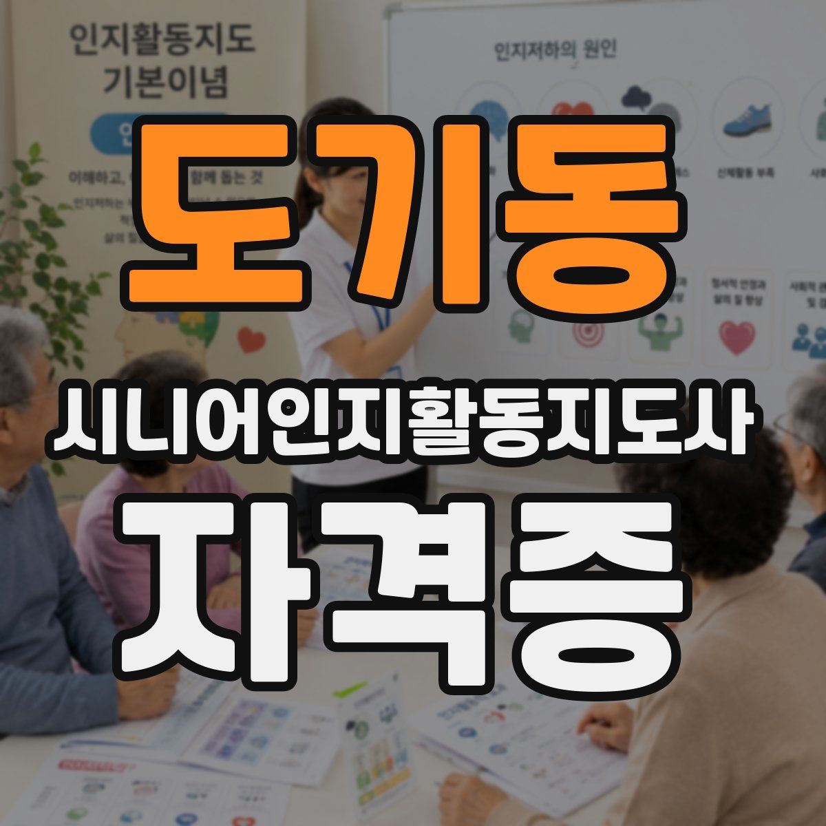 도기동 시니어인지활동지도사 자격증