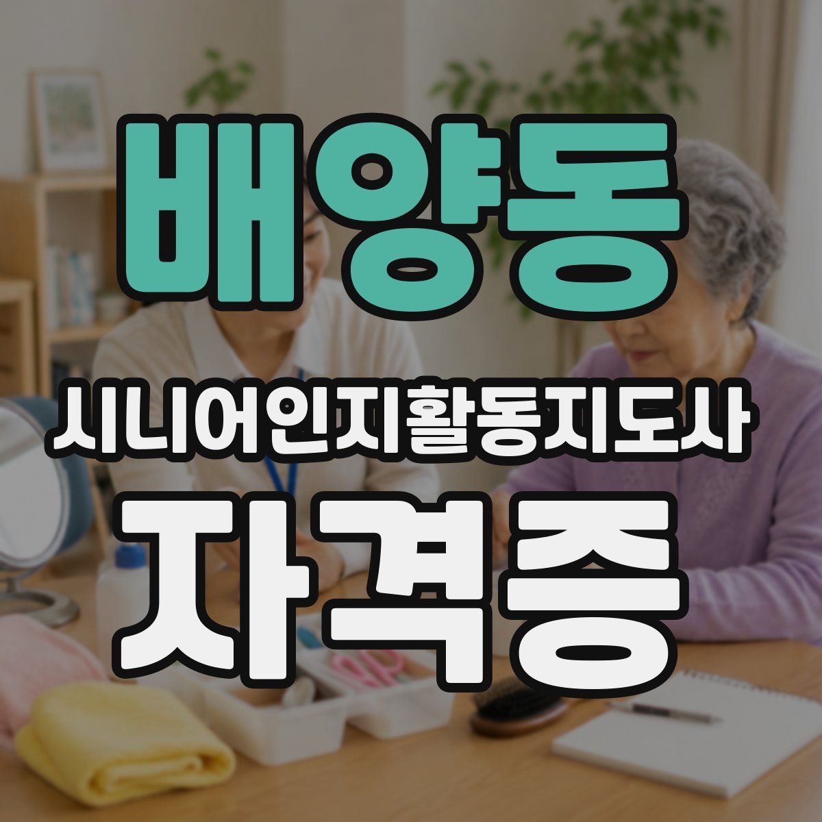 배양동 시니어인지활동지도사 자격증