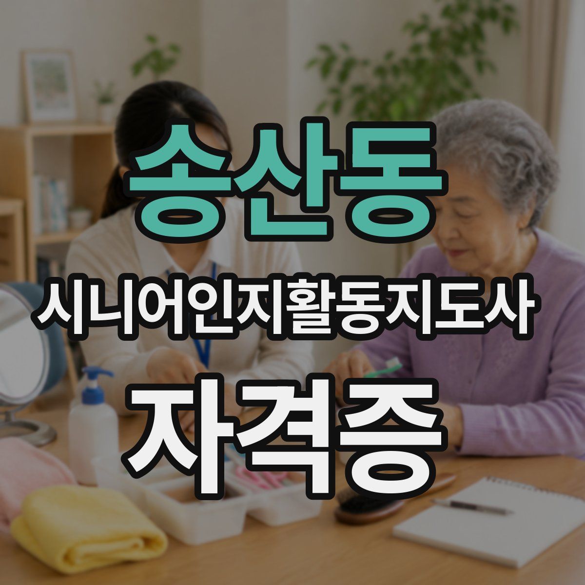 송산동 시니어인지활동지도사 자격증