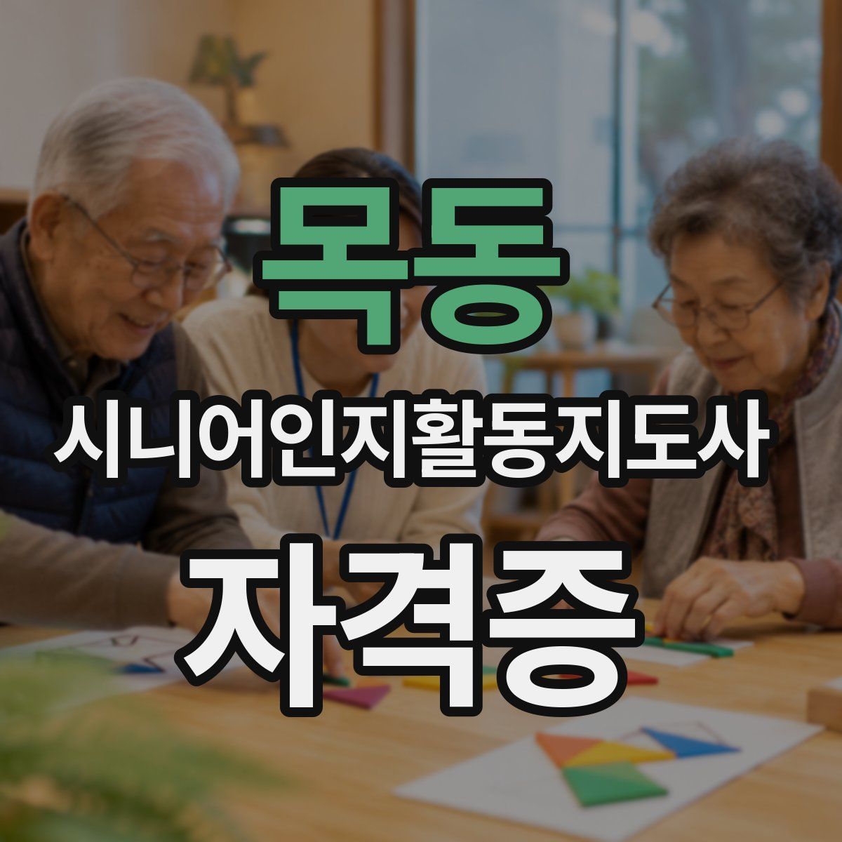 목동 시니어인지활동지도사 자격증