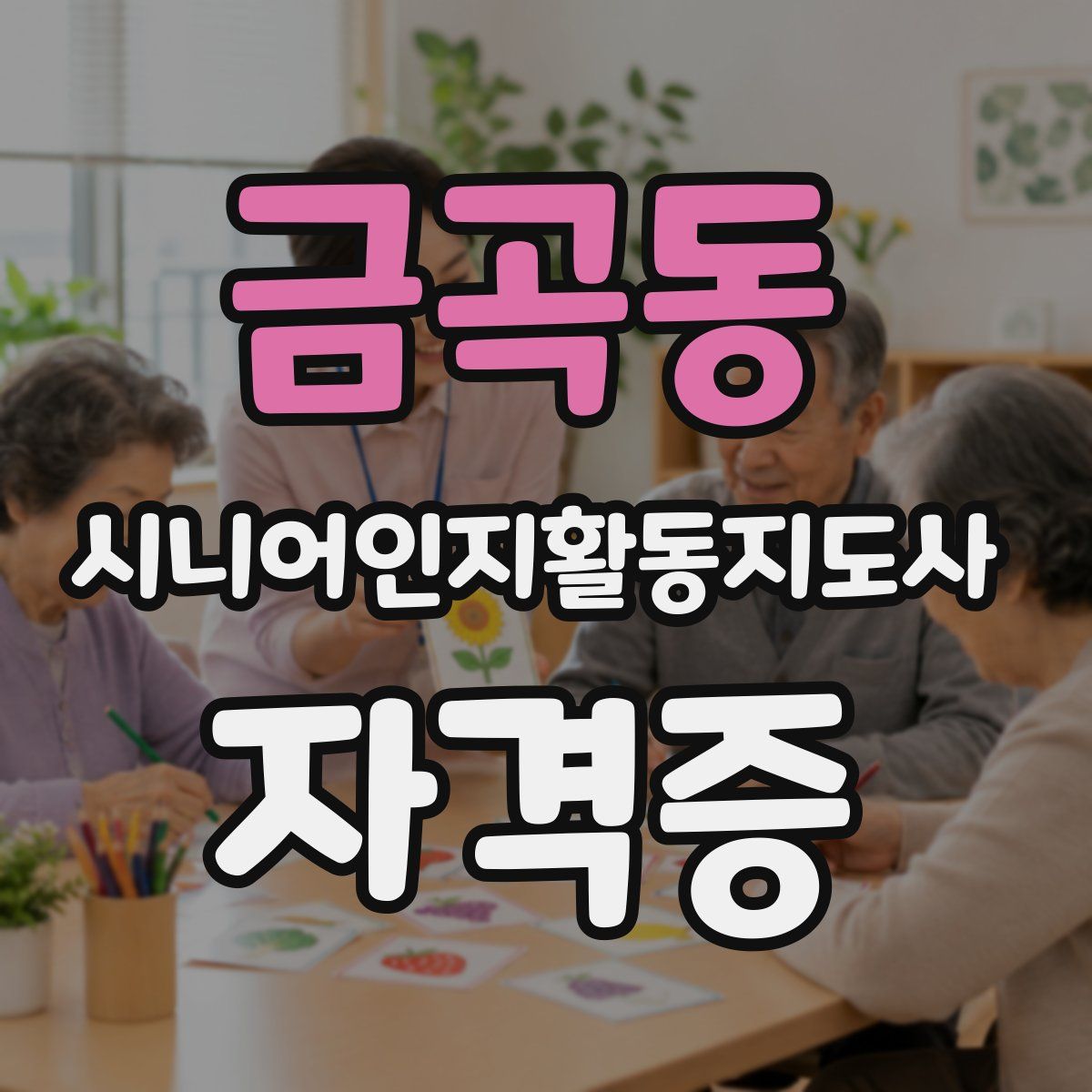 금곡동 시니어인지활동지도사 자격증