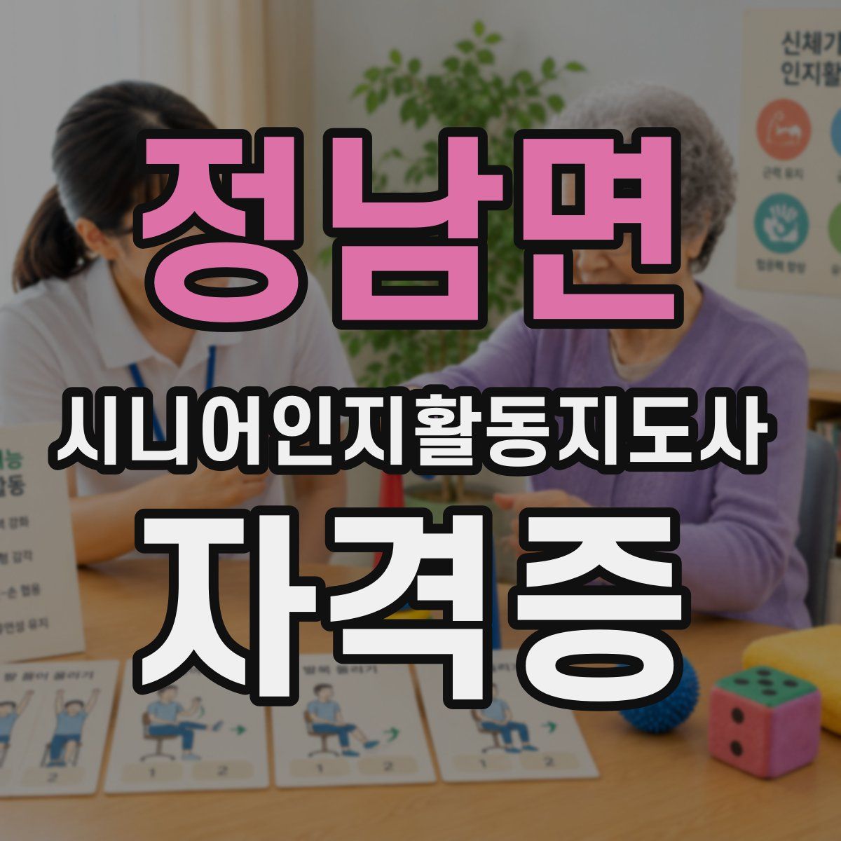정남면 시니어인지활동지도사 자격증