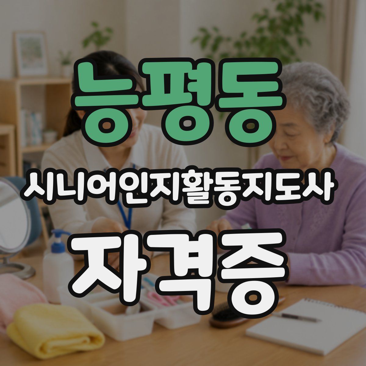 능평동 시니어인지활동지도사 자격증