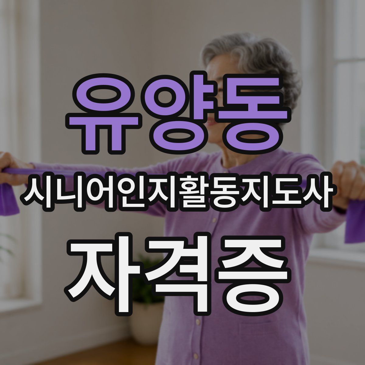 유양동 시니어인지활동지도사 자격증