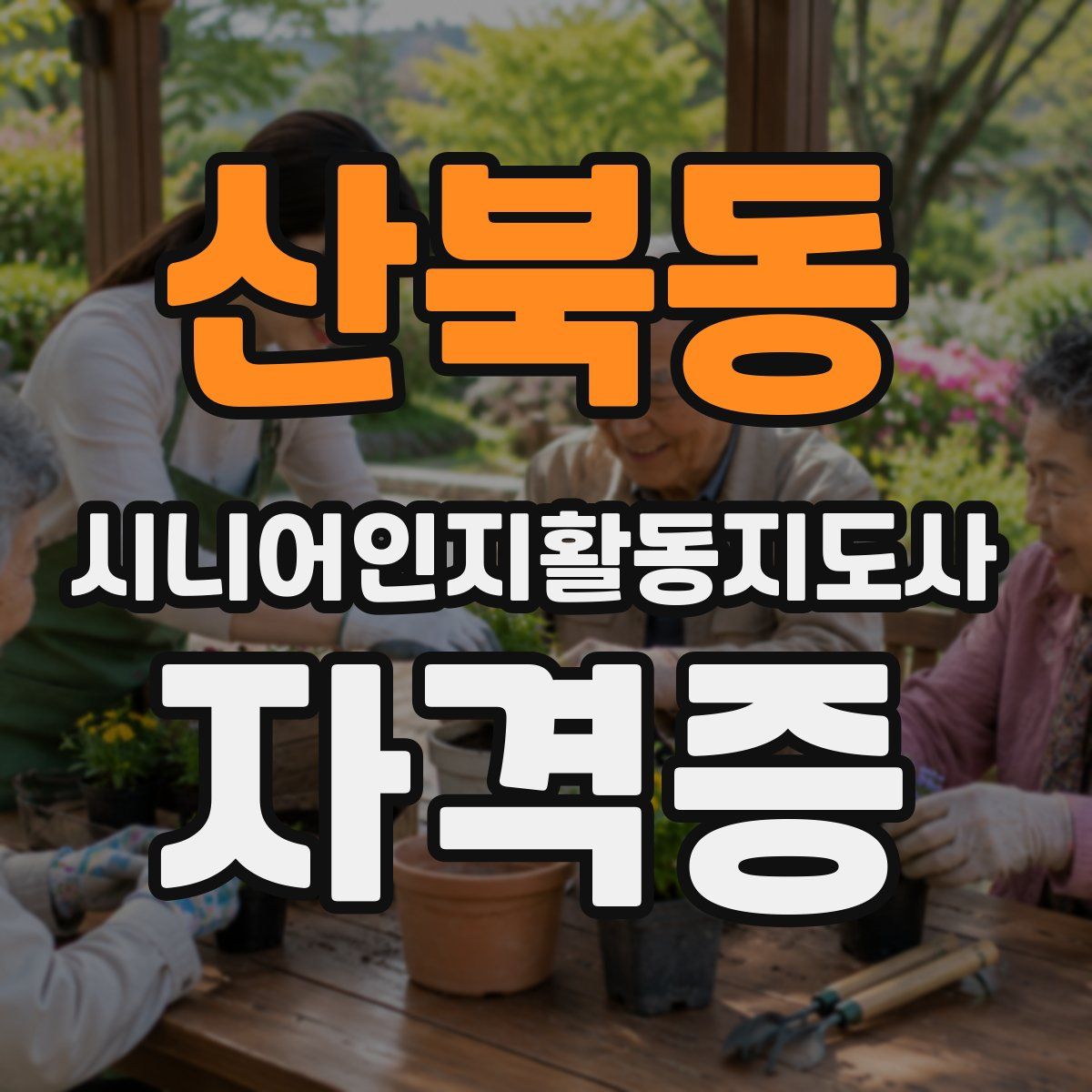 산북동 시니어인지활동지도사 자격증