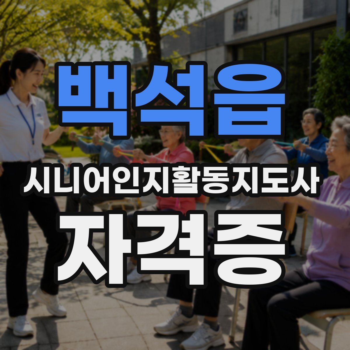 백석읍 시니어인지활동지도사 자격증