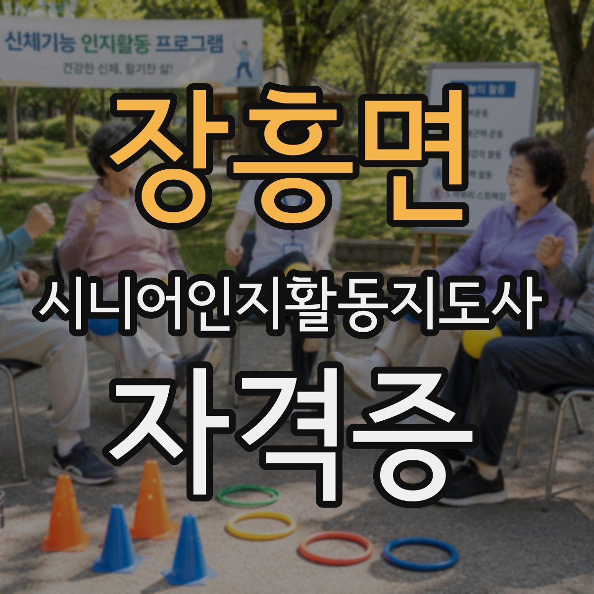 장흥면 시니어인지활동지도사 자격증