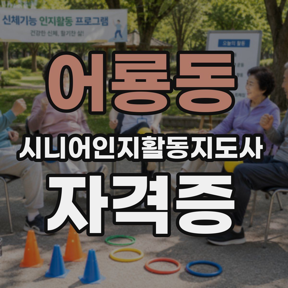 어룡동 시니어인지활동지도사 자격증