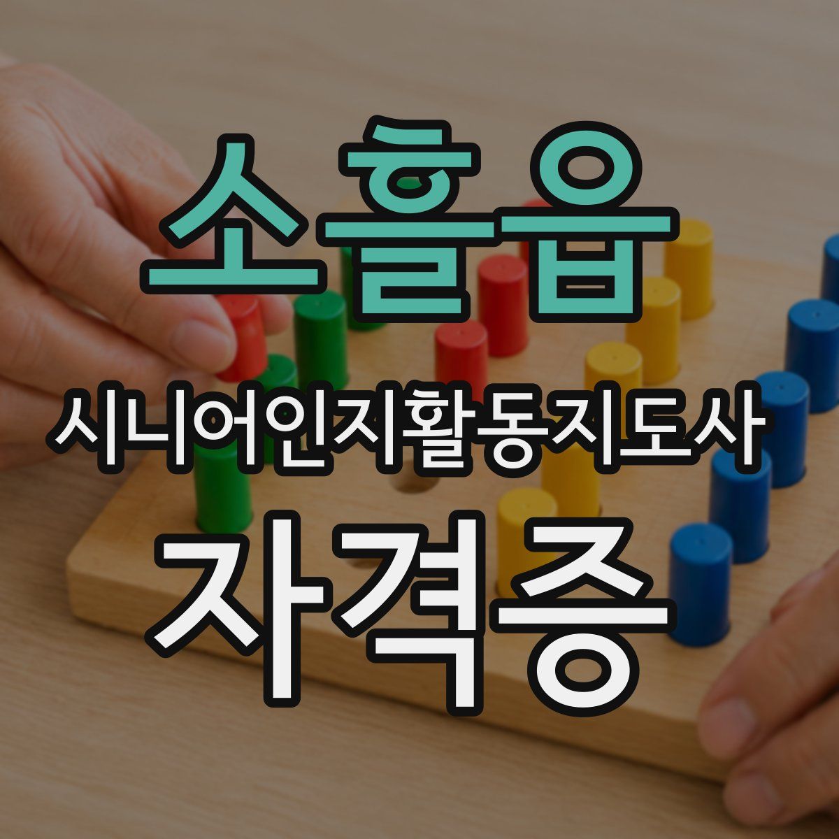 소흘읍 시니어인지활동지도사 자격증
