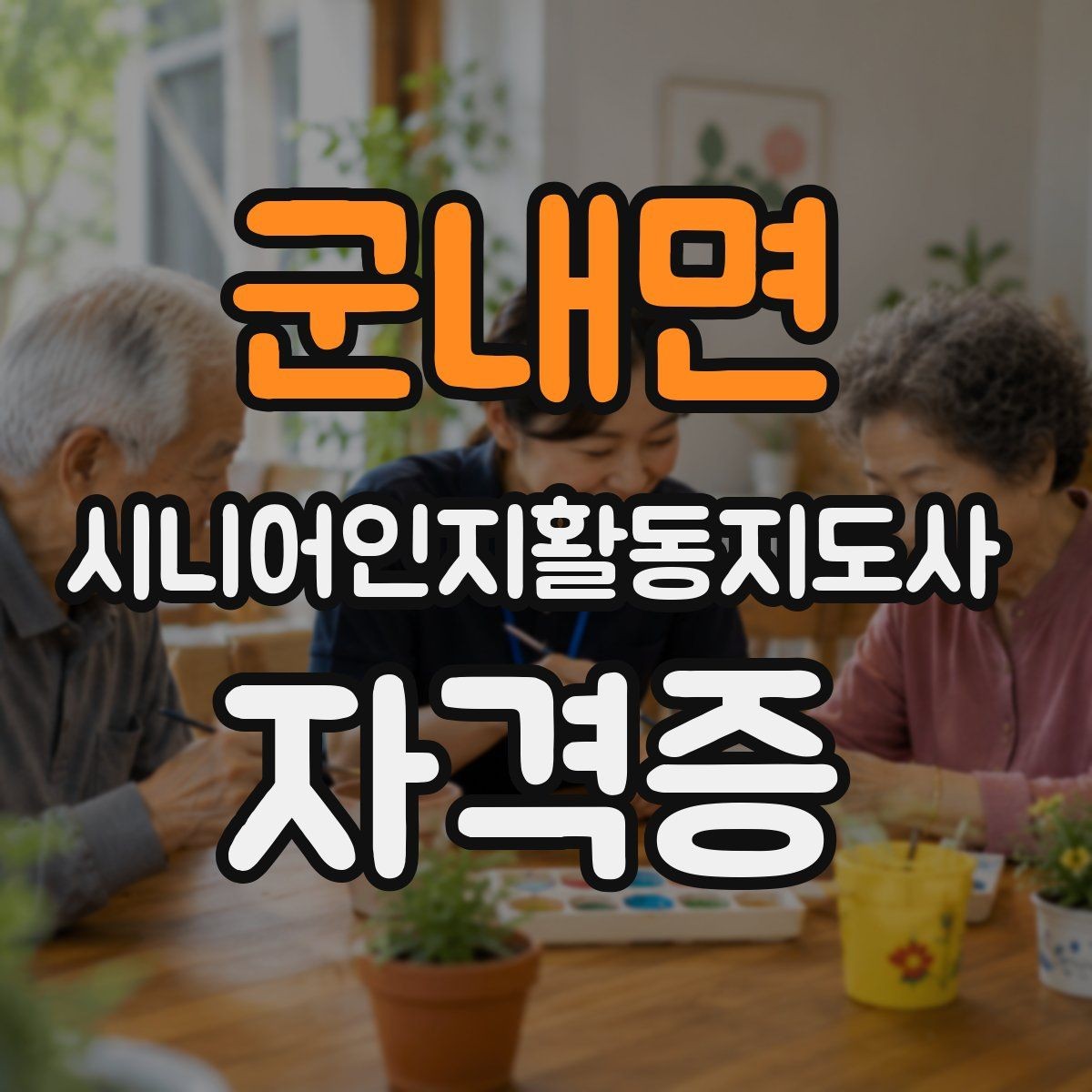 군내면 시니어인지활동지도사 자격증 수업 방식별 특징