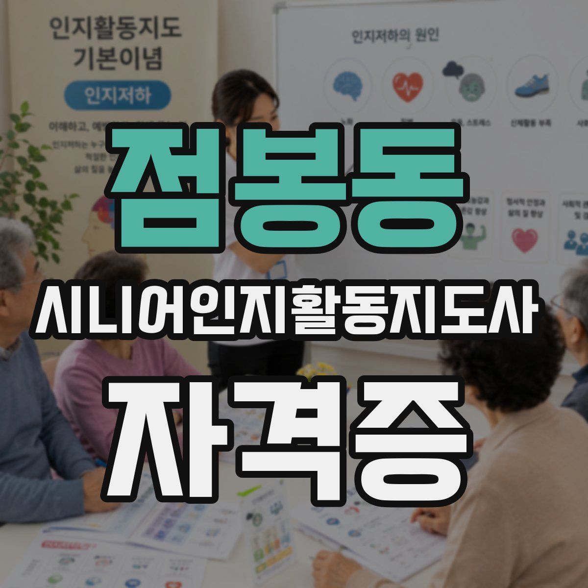 점봉동 시니어인지활동지도사 자격증