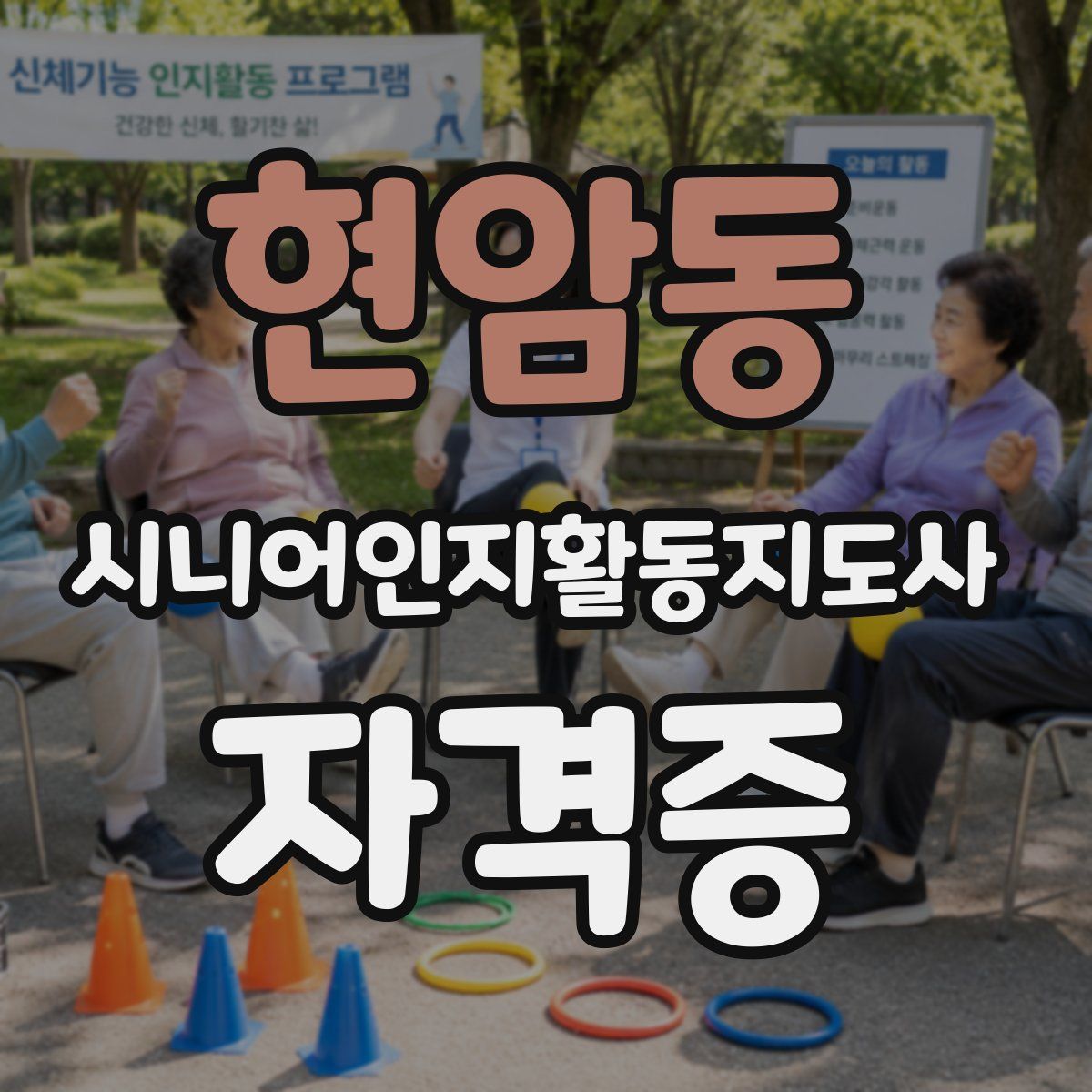 현암동 시니어인지활동지도사 자격증