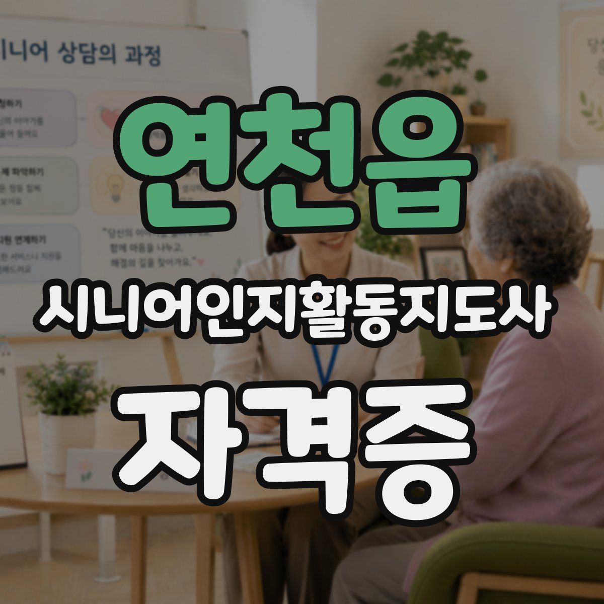 연천읍 시니어인지활동지도사 자격증