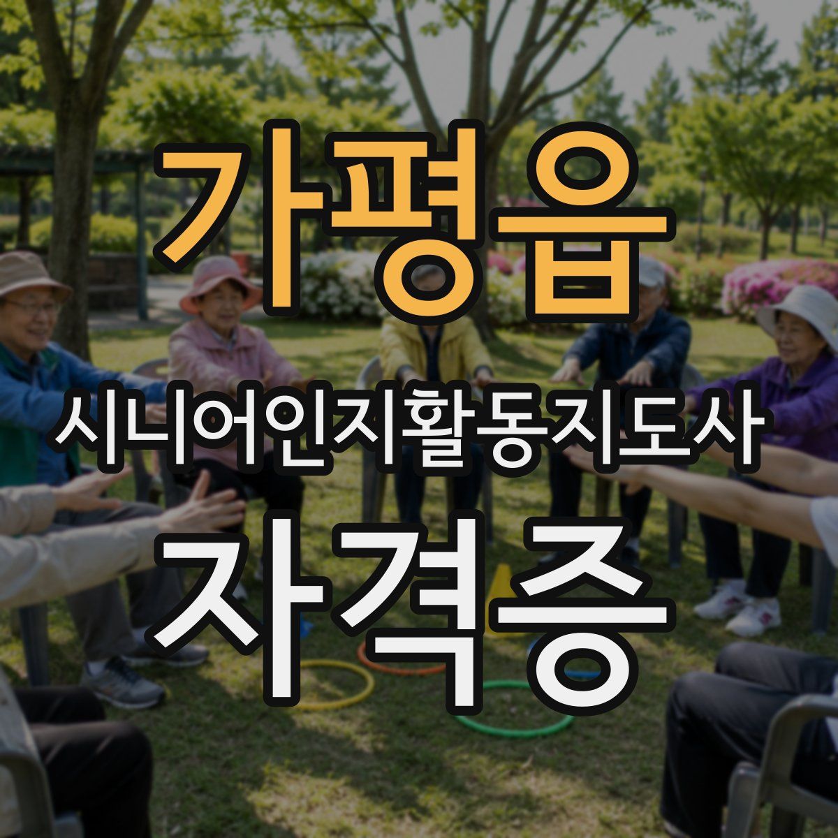 가평읍 시니어인지활동지도사 자격증